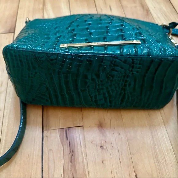 Brahmin Crocodile-Embossed Shoulder Bag - Picture 3 of 9